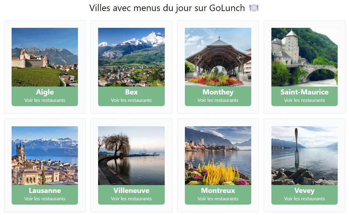 Villes du Chablais sur GoLunch
