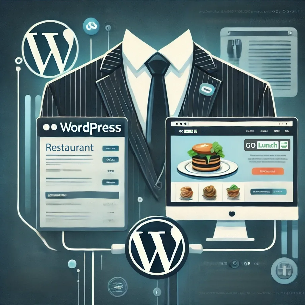 Illustration de la connexion entre GoLunch et WordPress