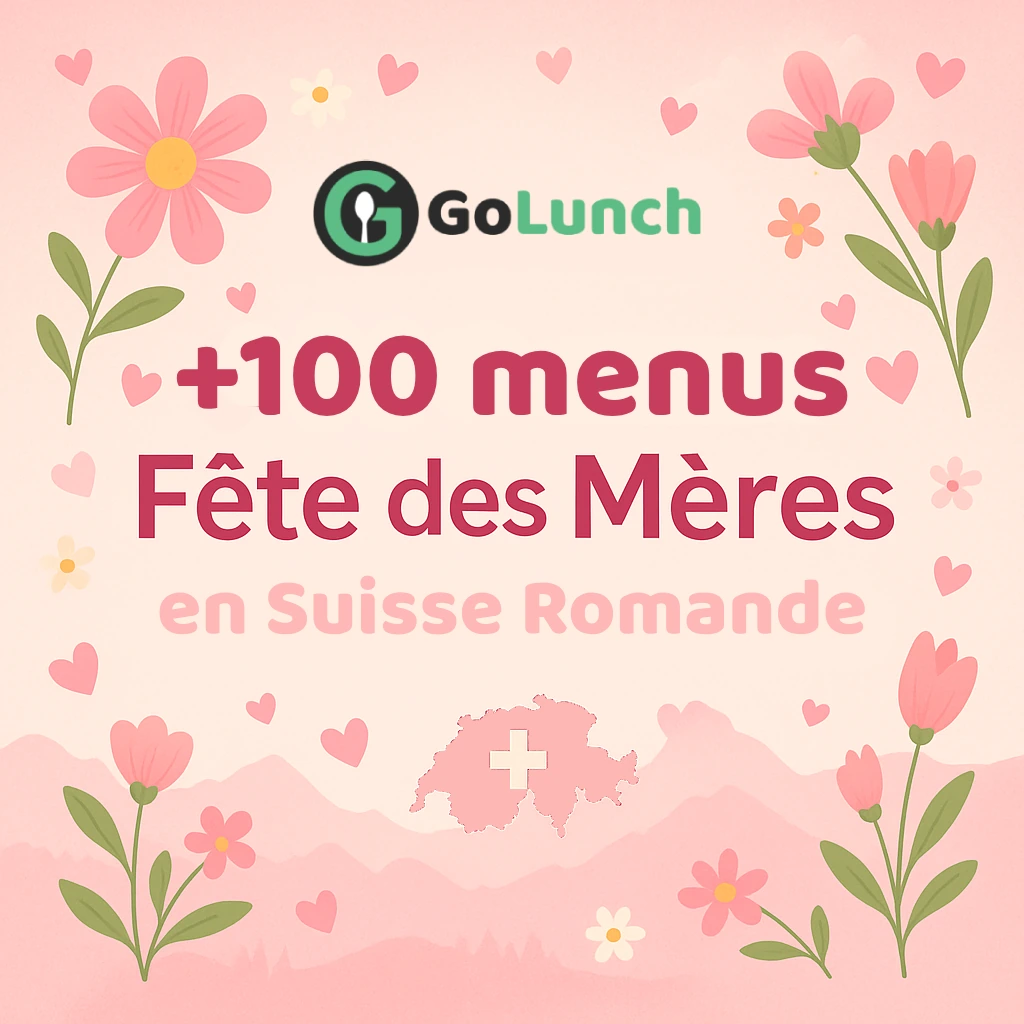Visuel Menus Fête des Mères 2025 : plus de 90 restaurants référencés sur GoLunch